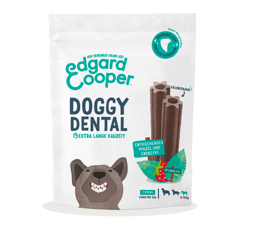 Edgard & Cooper Doggy Dental Minze & Erdbeere S 105g