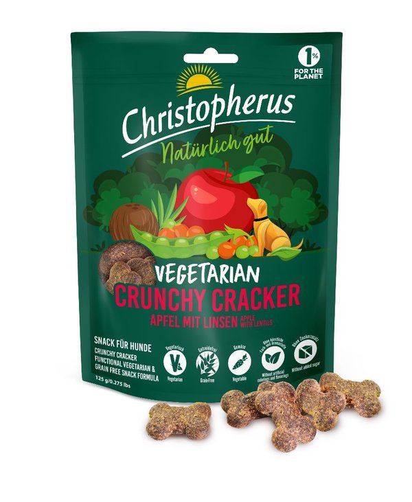 Christopherus Snack Vegetarian Apfel & Linsen 125g
